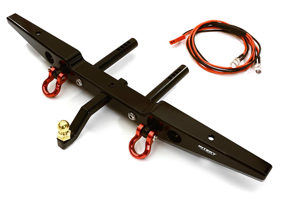 C28039 Realistic Metal Rear Bumper for 1/10 Axial SCX-10 & SCX10 II w/ 43mm Mount - Image 1