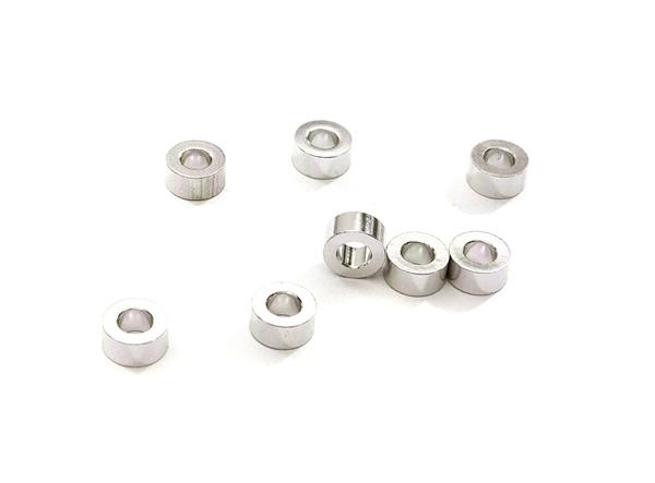 C28130SILVER Billet Machined 8pcs Aluminum M3x6 Washer Spacer (Thick=3mm) - Image 1