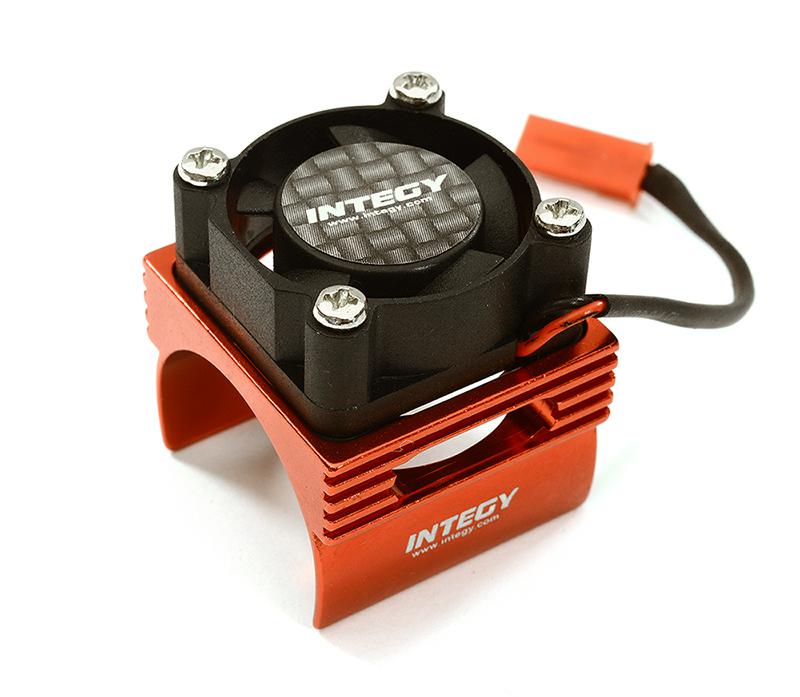 C28369RED Brushless Motor Heatsink+Cooling Fan 17, 000rpm for 1/16 E-Revo VXL & Slash VXL - Image 1