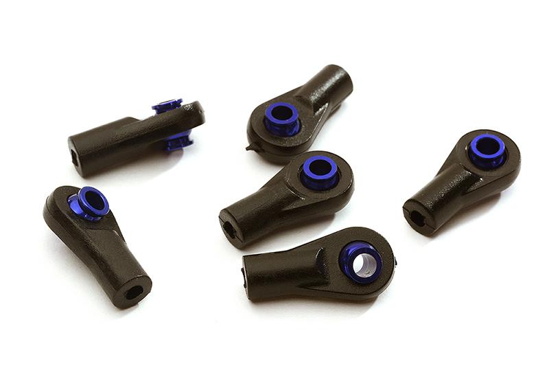 C28395BLUE M3 Size Short Ball Ends for Axial & Traxxas Style 3mm Tie Rod Ends & Ball Links - Image 1
