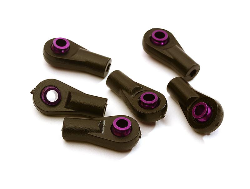 C28395PURPLE M3 Size Short Ball Ends for Axial & Traxxas Style 3mm Tie Rod Ends & Ball Links - Image 1