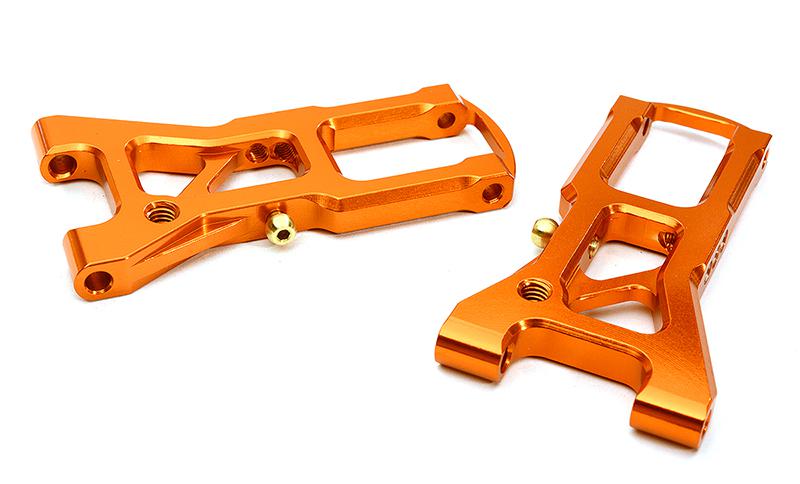 C28610ORANGE Billet Machined Front Suspension Arms for Tamiya 1/10 TA07 PRO - Image 1