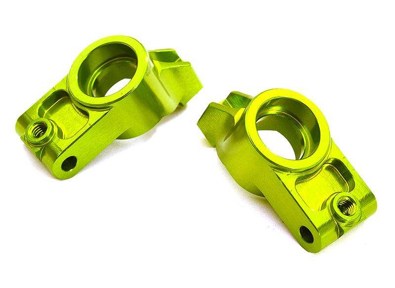 C28613GREEN Billet Machined Rear Hub Carriers for Tamiya 1/10 TA07 PRO - Image 1