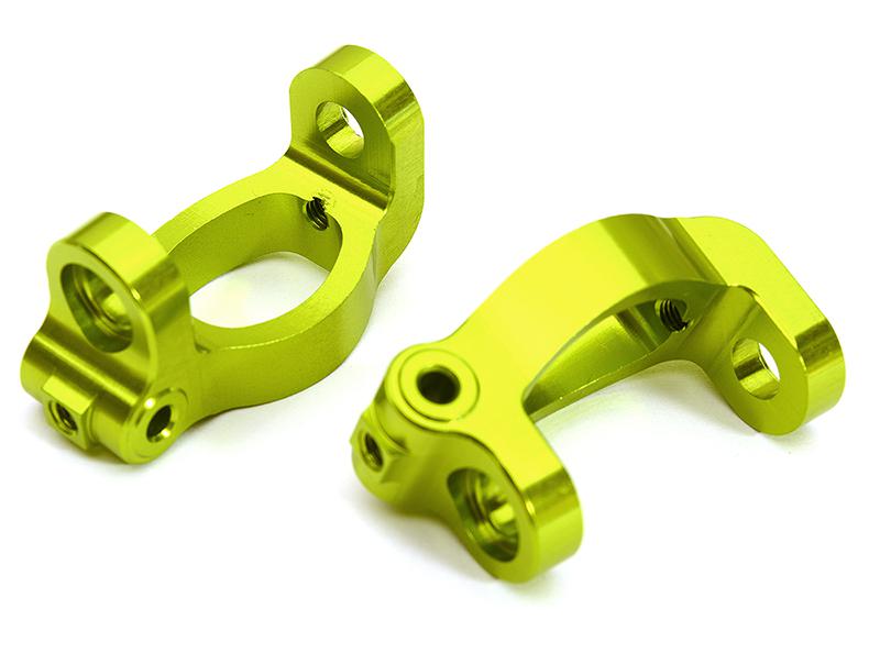 C28636GREEN Billet Machined Alloy Caster Blocks for Tamiya 1/10 M-07 - Image 1