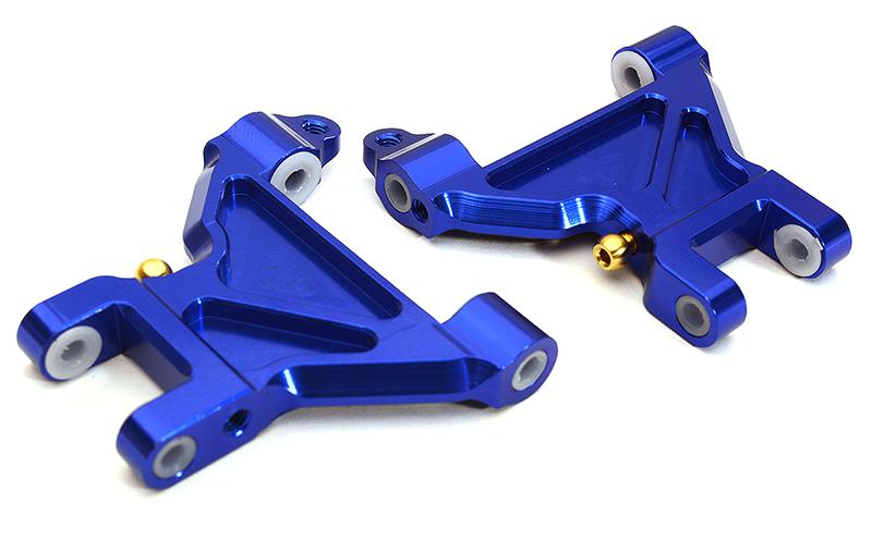 C28637BLUE Billet Machined Alloy Front Suspension Arms for Tamiya 1/10 M-07 - Image 1
