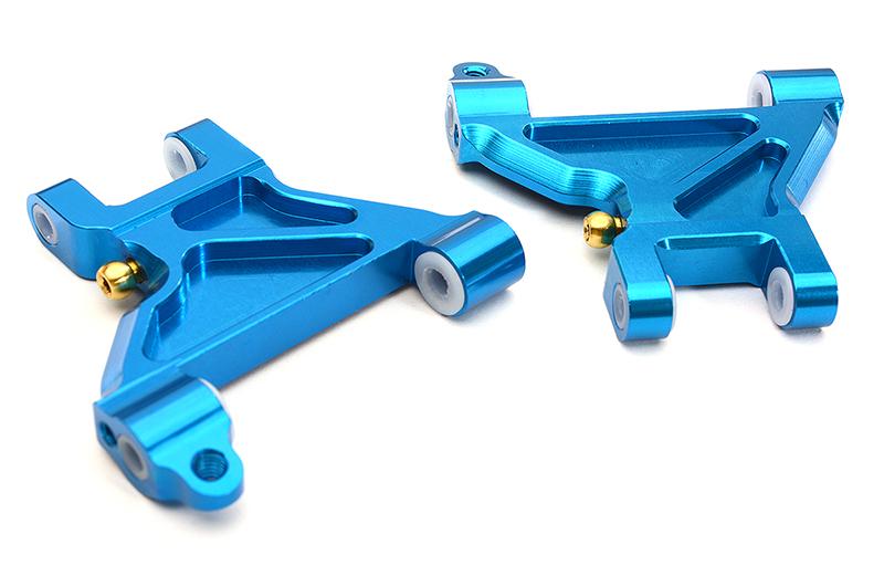 C28637LIGHTBLUE Billet Machined Alloy Front Suspension Arms for Tamiya 1/10 M-07 - Image 1
