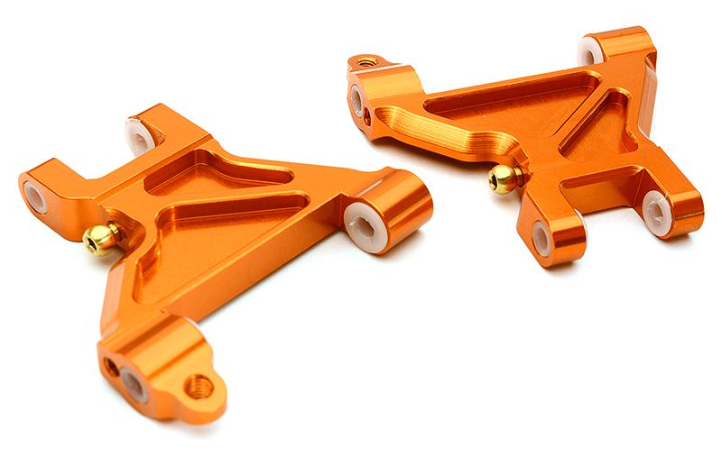 C28637ORANGE Billet Machined Alloy Front Suspension Arms for Tamiya 1/10 M-07 - Image 1