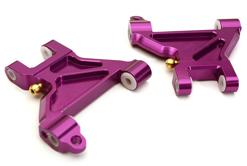 C28637PURPLE Billet Machined Alloy Front Suspension Arms for Tamiya 1/10 M-07 - Image 1