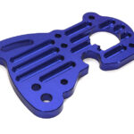 Billet Machined Blue Motor Plate with Heatsink for 1/10 E-Revo 2.0 8690