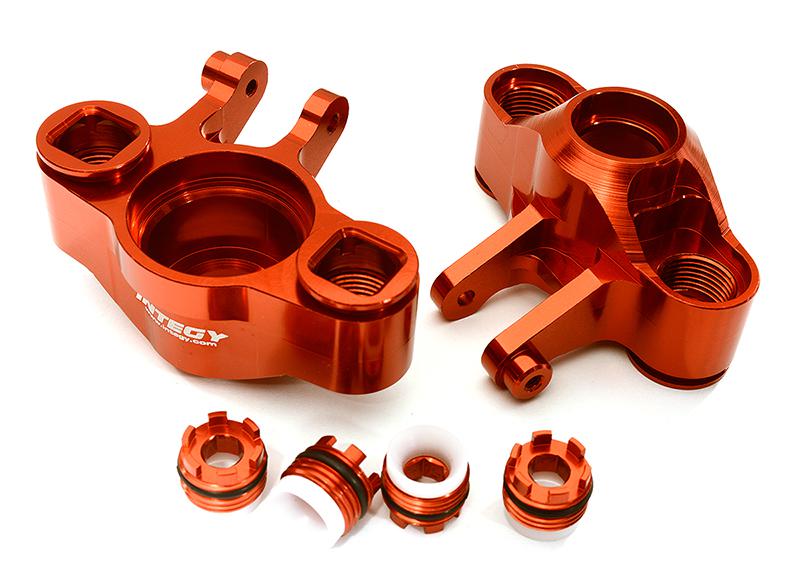C28681RED Billet Machined Steering Knuckles for Traxxas 1/10 E-Revo 2.0 8635 - Image 1