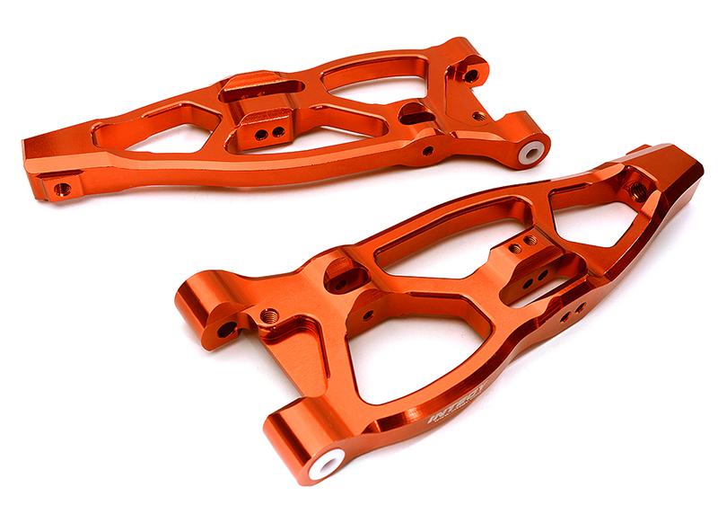 C28730RED Billet Machined Front Lower Suspension Arms for Arrma 1/8 Kraton 6S BLX AR330219 - Image 1