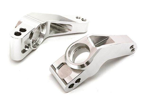 C28742SILVER Billet Machined Rear Hub Carriers for Traxxas 1/10 Rustler 4X4 1952 - Image 1