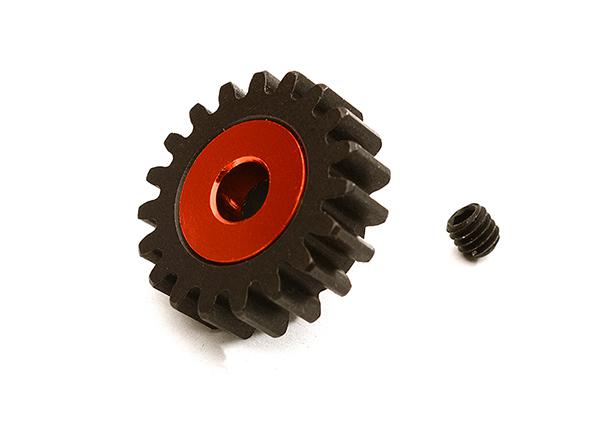 C28752RED Machined 5mm Bore 19T Pinion Gear for Arrma 1/8 Kraton 6S BLX (MOD1) ARA310966 - Image 1