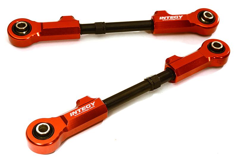 C28795RED Billet Machined Rear Upper Suspension Linkages for Losi 1/5 DBXL-E 2.0 4WD - Image 1