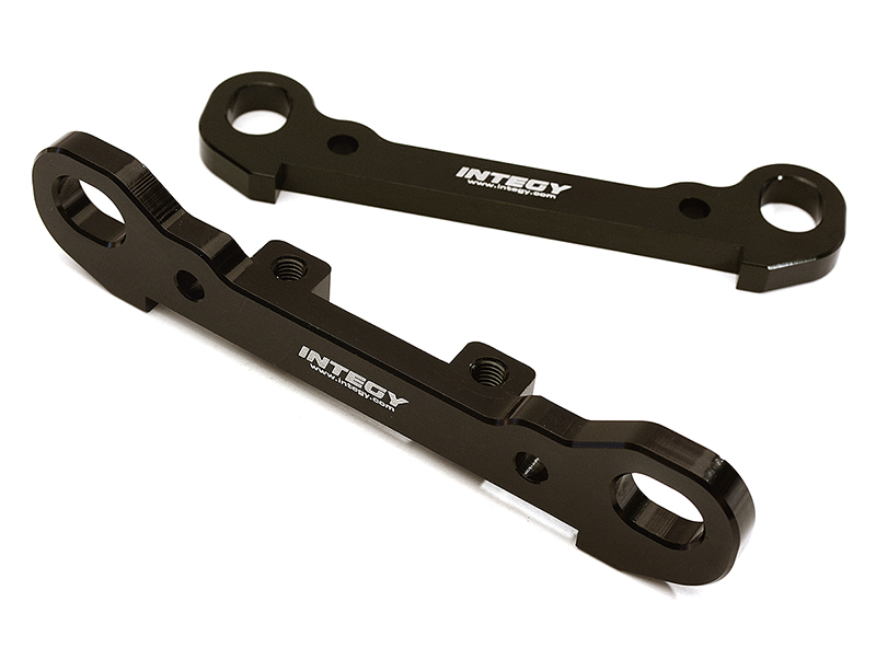 C28817BLACK Billet Machined Rear Hinge Pin Braces (2) for Losi 1/5 Desert Buggy XL-E & 2.0 - Image 1