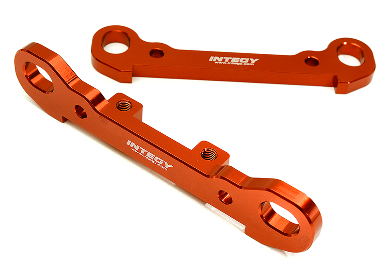 C28817RED Billet Machined Rear Hinge Pin Braces (2) for Losi 1/5 Desert Buggy XL-E & 2.0 - Image 1