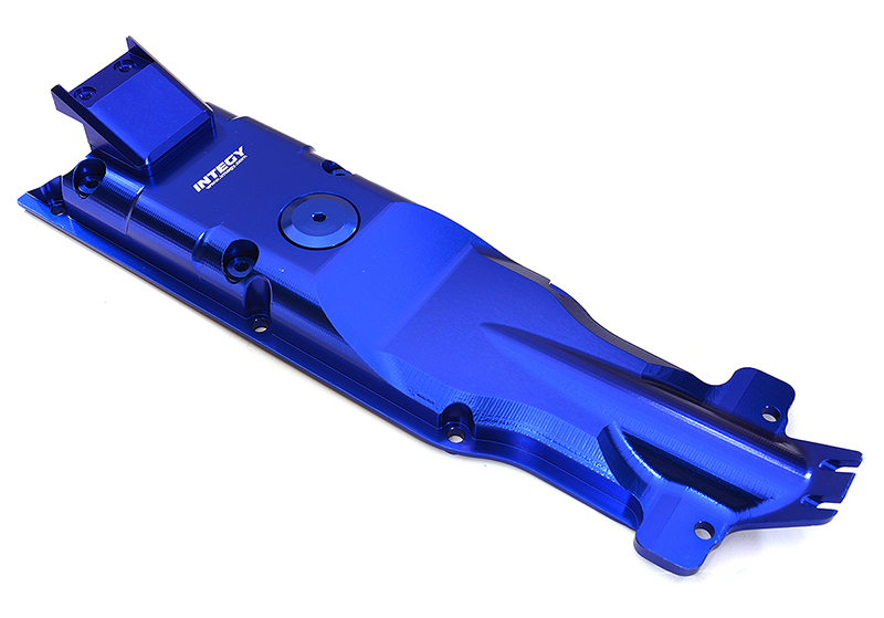 C28842BLUE Billet Machined Alloy Center Skid Plate for Traxxas 1/10 E-Revo 2.0 5637 - Image 1
