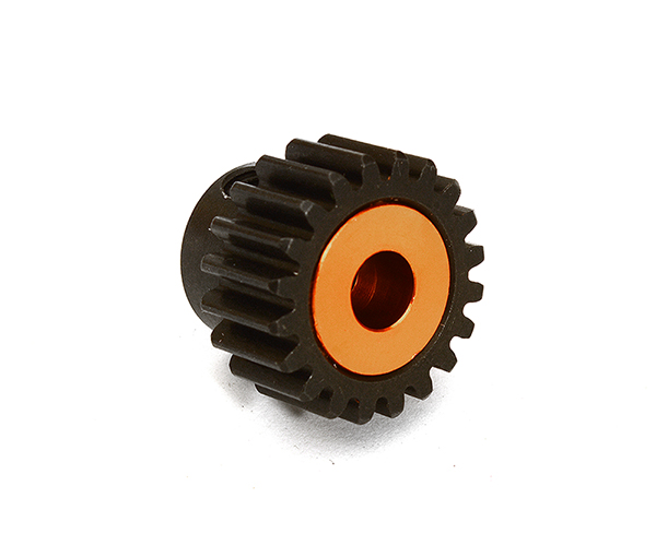 C28849ORANGE 5mm Bore 0.8 MOD 20T Pinion Gear for Arrma 1/10 Granite 4X4 3S BLX ARAC7878 - Image 1