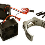 Machined Motor Heatsink & Cooling Fans for Losi 1/5 Desert Buggy XL-E & 2.0