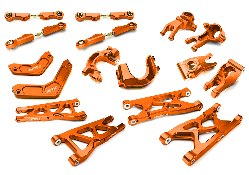 C28861ORANGE Orange Billet Machined Suspension Upgrade Kit for Arrma 1/10 Granite 4X4 3S BLX - Image 1