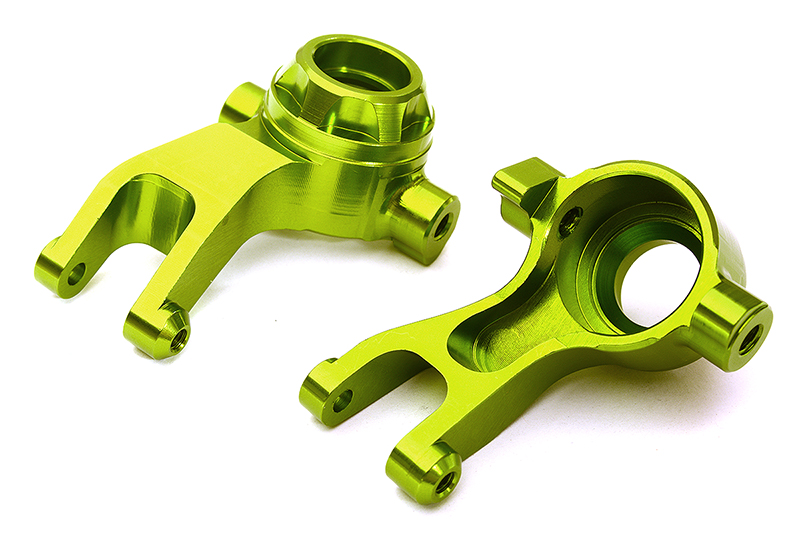 C28864GREEN Billet Machined Steering Knuckles for Arrma 1/10 Granite 4X4 3S BLX AR330469 - Image 1