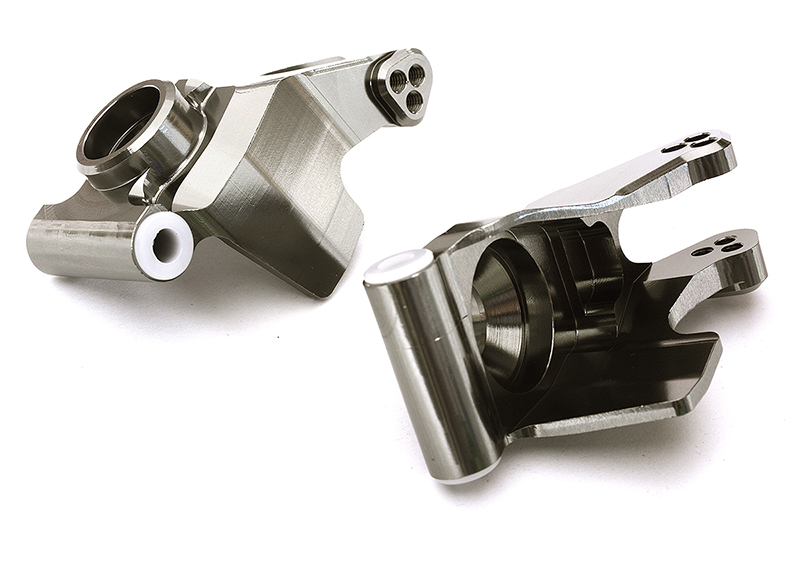 C28865GREY Billet Machined Rear Hub Carriers for Arrma 1/10 Granite 4X4 3S BLX AR330467 - Image 1