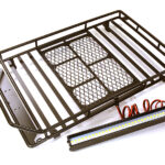 Realistic 1/10 Scale Luggage Tray 258x151x50mm with Adjustable LED Light Set