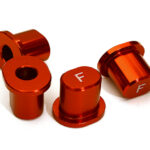 Machined Front Hinge Pin Brace Inserts for Losi 1/5 Desert Buggy XL-E & 2.0