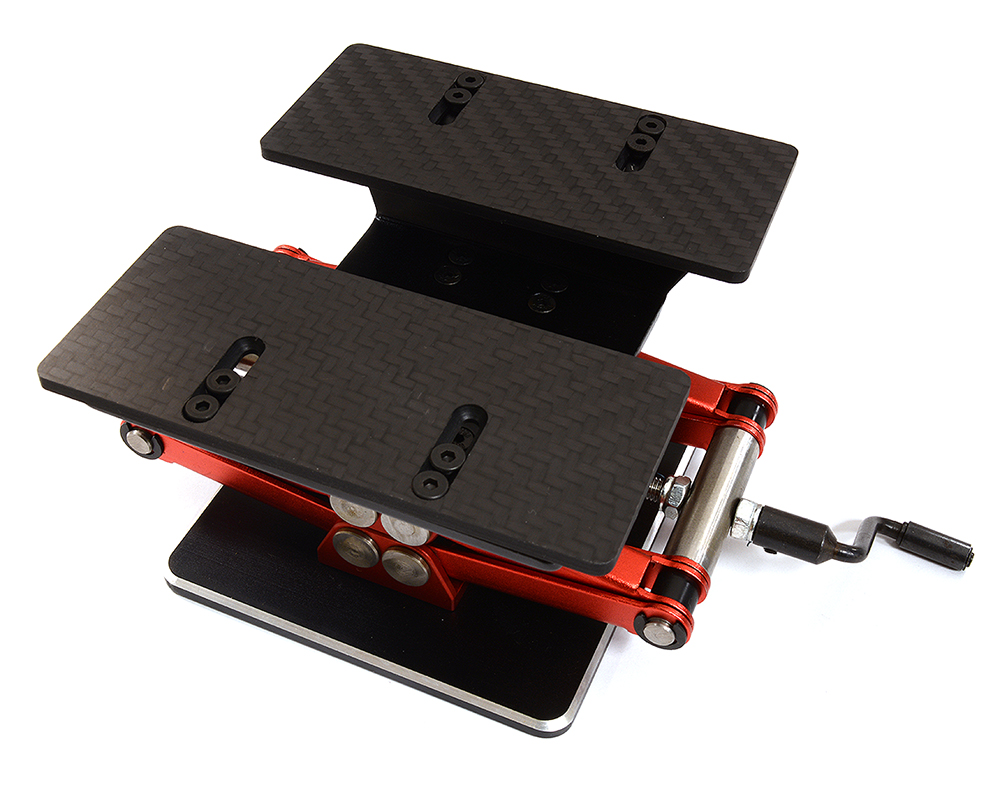 C29059 Height Adjustable Car Stand Workstation for 1/10 Scale RC 140x115x135mm - Image 1