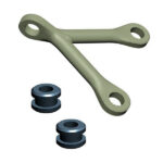 Front/Rear Bridge Fixings JK015-56 Green for HG-P801 1/12 8X8 RC Military Truck