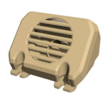 Speaker Box 8ASS-P1007 Yellow for HG-P801 1/12 8X8 RC Military Truck