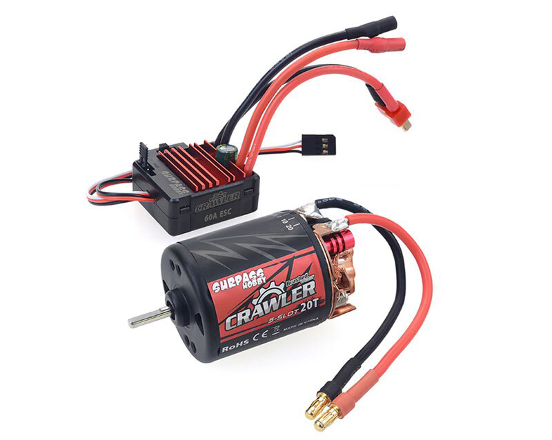 C29313 Surpass Hobby Crawler 540 Size 20T 5-Slot Brush Motor w/ BCD60A ESC - Image 1