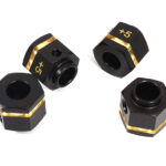 12mm Hex Wheel (4) Hub Brass +5mm Offset for Traxxas TRX-4 Scale & Trail Crawler