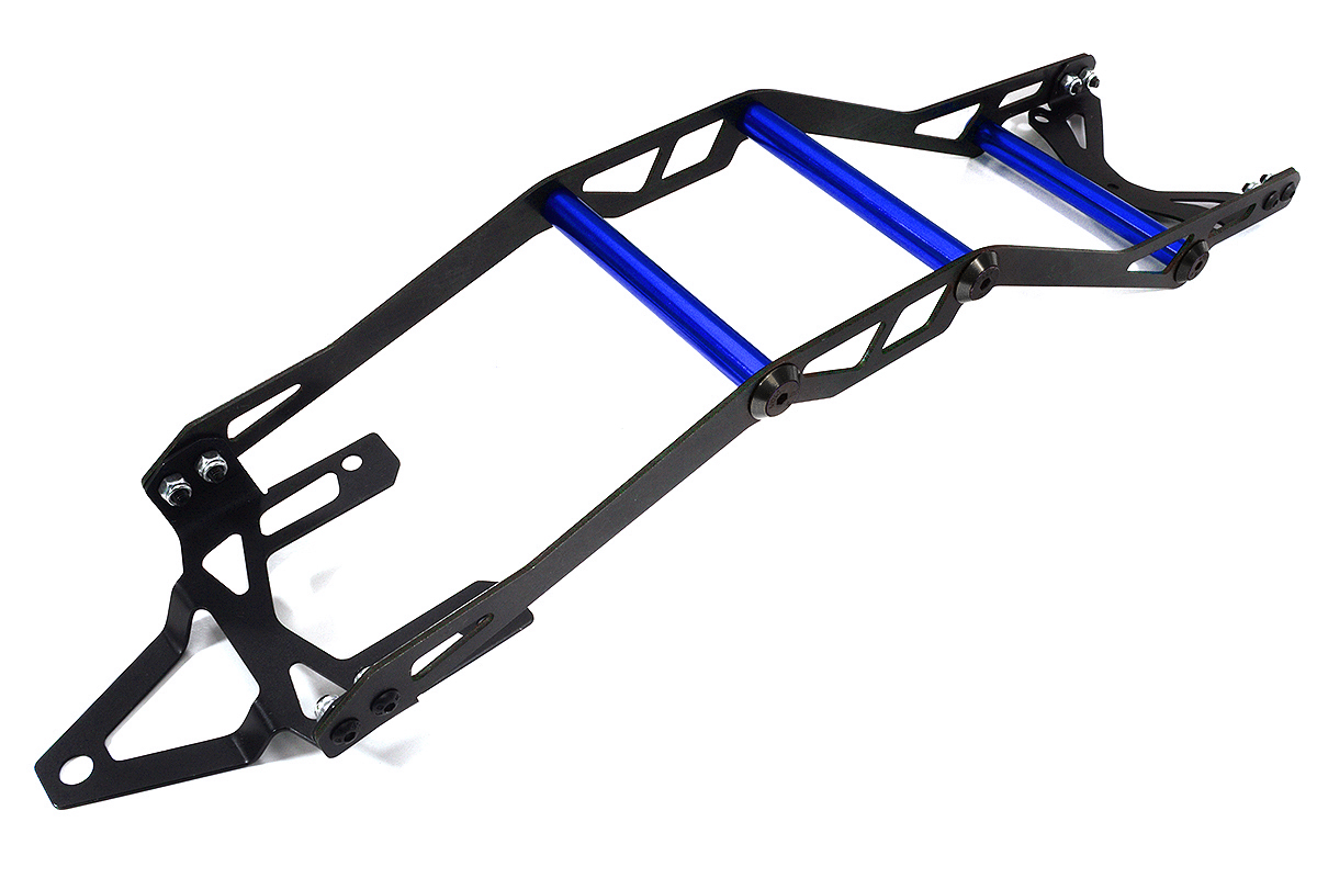 C29593BLUE Alloy Metal Exo-Skeleton Body Roll Cage Kit for Traxxas 1/10 Rustler 4X4 6718 - Image 1