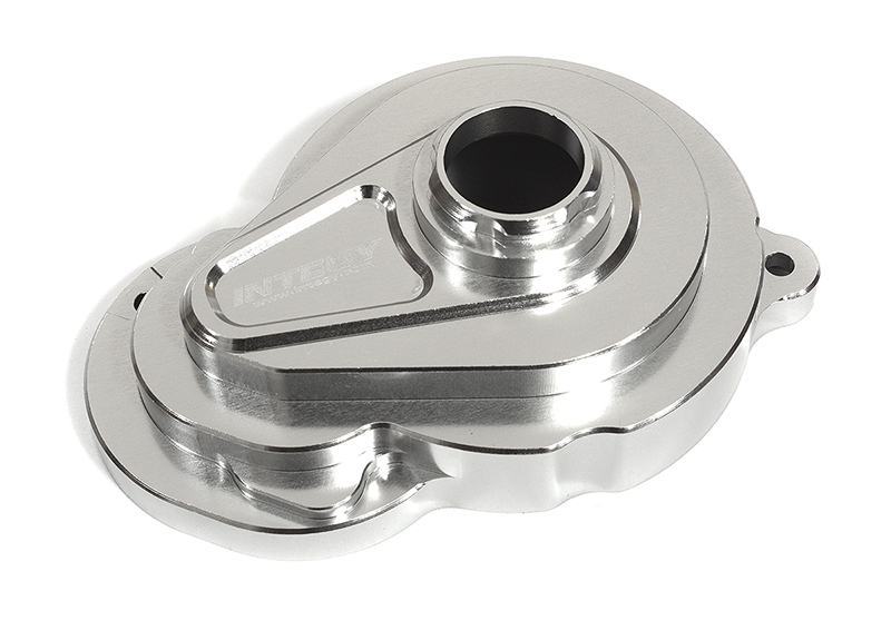 C29596SILVER Billet Machined Alloy Gear Cover for Team Associated DR10 Drag Race Car RTR - Image 1