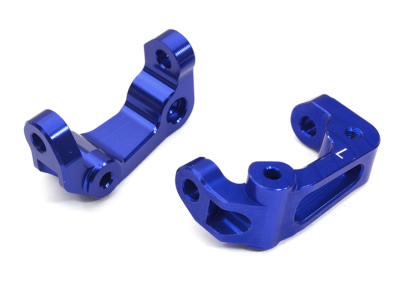 C29610BLUE Billet Machined Alloy Caster Blocks for Team Associated DR10 Drag Race Car RTR - Image 1