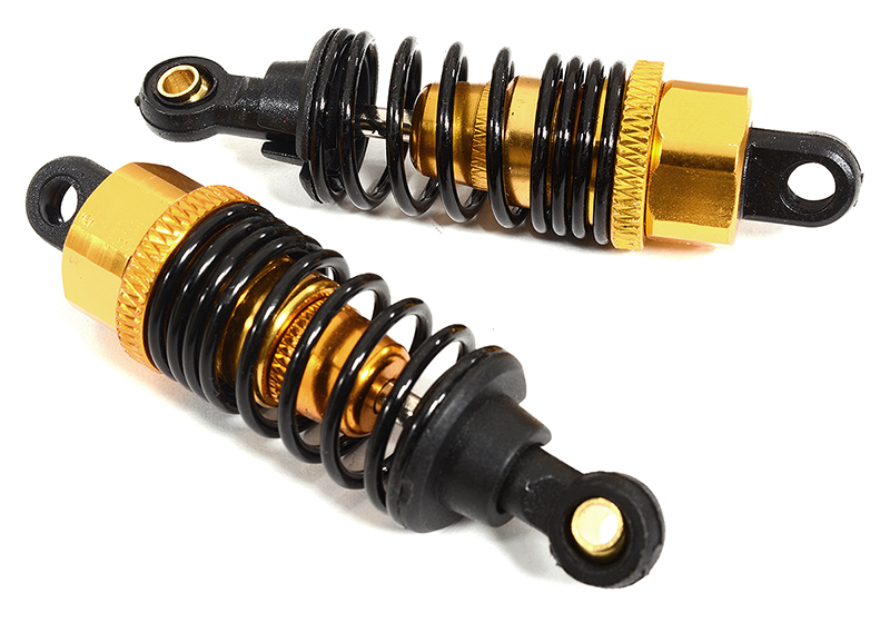 C30020GOLD Alloy Shocks w/ Hard Springs for 1/10 Touring Car & Drift Car (L=58mm) - Image 1