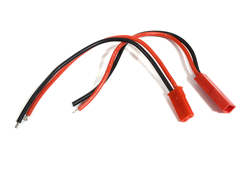 C30040 JST Style 2 Pin Male & 2 Pin Female Plugs w/ Wires - Image 1