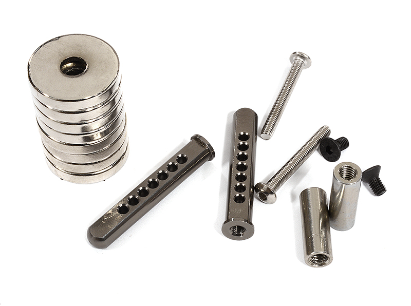 C30083 Magnetic Force Type Body Mount Set for 1/10 Scale R/C Car - Image 1