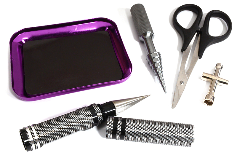 C30156PURPLE Essential 5pcs Tool Set for R/C Model - Image 1