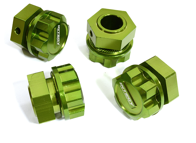 C30175GREEN Machined Wheel Adapters for Arrma 1/5 Kraton 4X4 8S BLX Speed Monster ARA310928 - Image 1