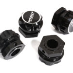 Black Billet Machined Wheel Adapters for Arrma 1/7 Limitless All-Road AR310447