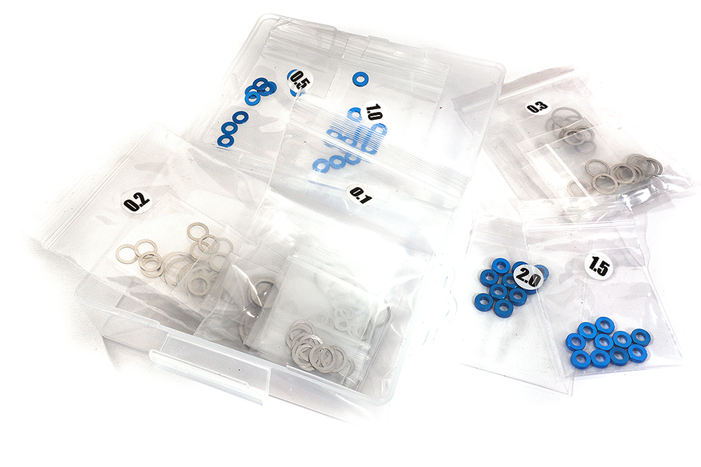 C30423 Assorted Spacers, Washers & Shims Kit w/ Storage Box for RC Application - Image 1