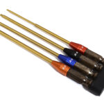 QuickPit 4 Metric Sizes, 1/4in Adapter Allen Hex Tip Set (1.5, 2, 2.5 & 3mm)