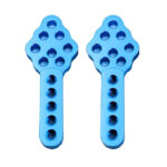 Billet Machined Add-On Shock Mounting Plates for Axial 1/10 SCX-10 Type Crawlers