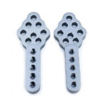 Billet Machined Add-On Shock Mounting Plates for Axial 1/10 SCX-10 Type Crawlers