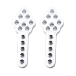 Billet Machined Add-On Shock Mounting Plates for Axial 1/10 SCX-10 Type Crawlers