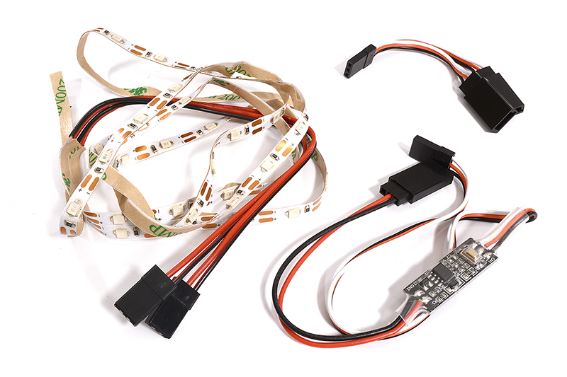 C30714BLUE Bright LED Light Stripes 2x500mm w/ Control Board for RC Scale Model Application - Image 1