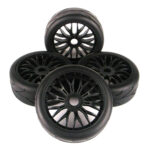 Rubber Tires, Wheels & Inserts TK11 Style w/ 17mm Hex for 1/8 Buggy Size 4pcs.