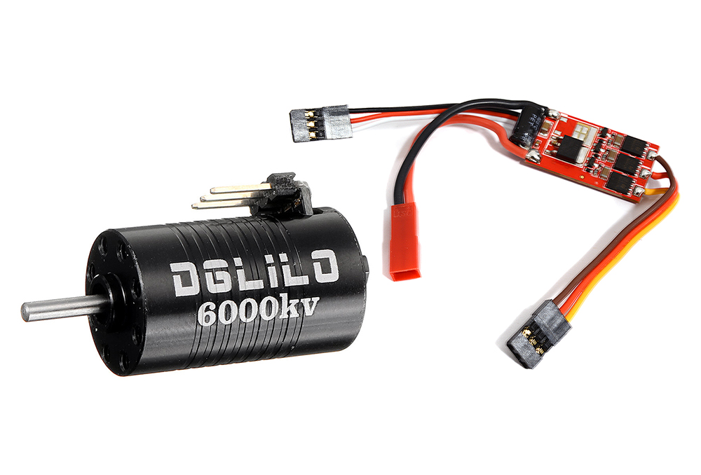 C30777 1625 Brushless 6000 kV Sensorless Motor w/ 15A ESC for Mini 1/28 Size - Image 1